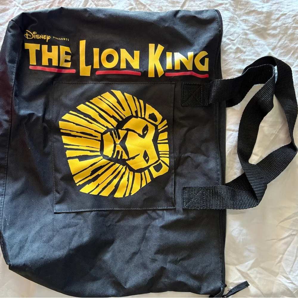 Disney The Lion King Black and Yellow Canvas Duffel Bag